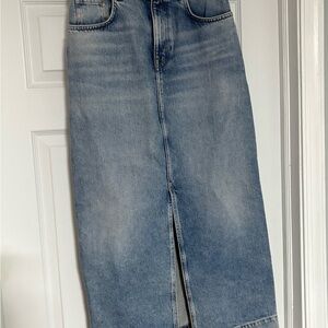 H&M Classic Blue Denim Skirt